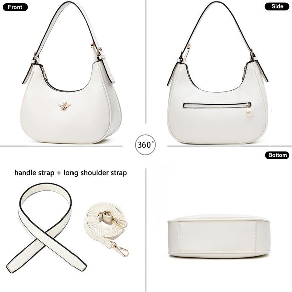 Small Crescent Shoulder Bags Purses for Women Retro Classic Clutch Hobo Tote Pur - Picture 3 of 6